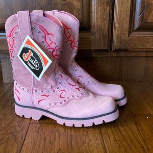 Pink cowboy boots